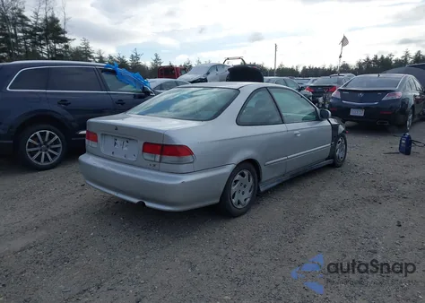 1999 Honda Civic Ex из США, поврежденный, VIN 1HGEJ8148XL096425